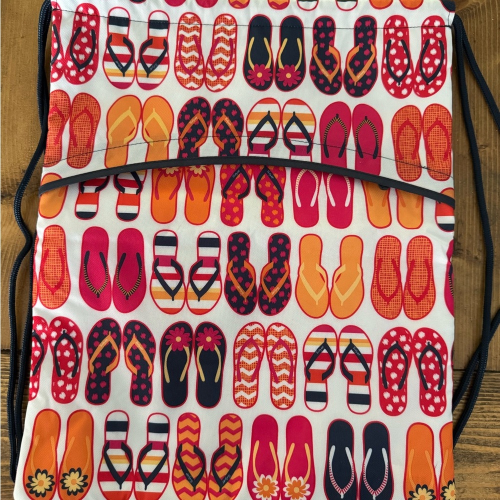 Thirty one Flip Flop Drawstring cinch sac backpack never used brand new